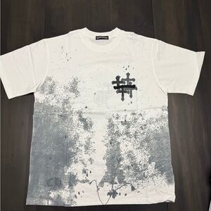 🖤 Chrome Hearts White & Grey Graphic T-Shirt